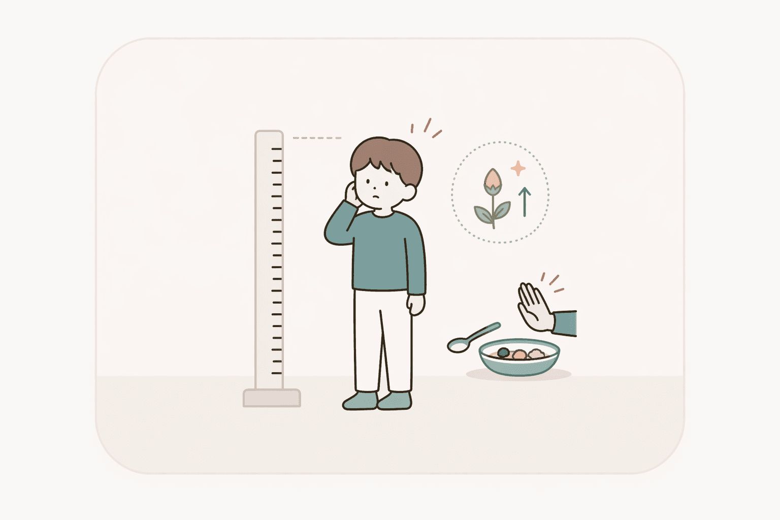 소아청소년 진료를 상징하는 사람 중심 일러스트